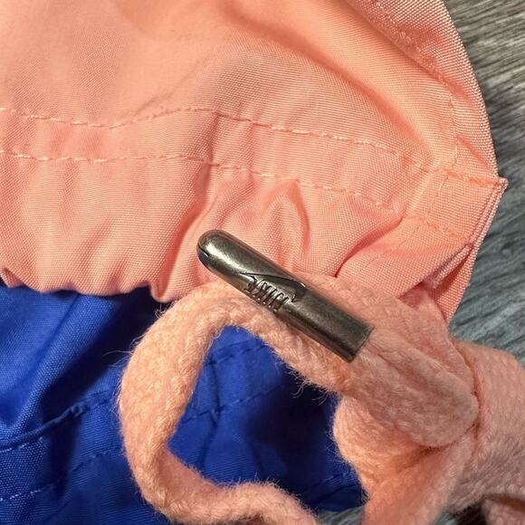 Nike Pink & Blue Retro Cowl Neck Pullover Windbreaker Jacket - Picture 8 of 12